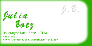 julia botz business card